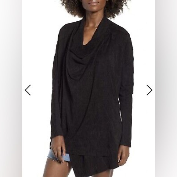 NWT BLANK NYC | Black Cloud Nine Drape Jacket - Size XS - Picture 1 of 6